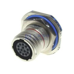 MIL-DTL-38999 Series III Connector, D38999/24FB35SN Female Receptacle, No.11 Shell 13 Pin Crimp, Nickel, N Orientation