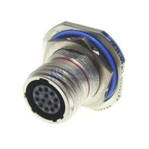 MIL-DTL-38999 Series III Connector, D38999/24FB35SN Female Receptacle, No.11 Shell 13 Pin Crimp, Nickel, N Orientation