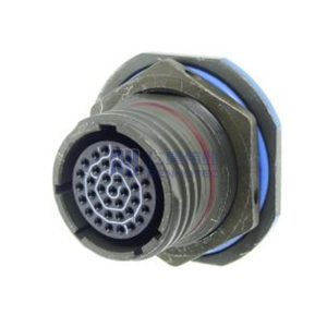 MIL-DTL-38999 Series III Connector, D38999/24WD35SN Male Receptacle, No.15 Shell 37 Pin Crimp, N Orientation