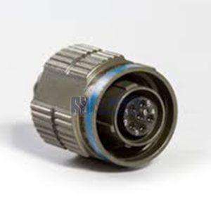 MIL-DTL-38999 Series III Connector, D38999/26FA35PN Male Plug, No.9 Shell 6 Pin Crimp, Nickel, N Orientation