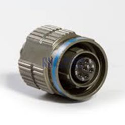MIL-DTL-38999 Series III Connector, D38999/26FB35SN Female Plug, No.11 Shell 6 Pin Crimp, Nickel, N Orientation