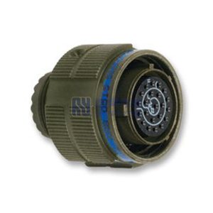 MIL-DTL-38999 Series III Connector, D38999/26FC35SN Male Plug, No.13 Shell 22 Pin Crimp, Nickel, N Orientation