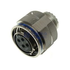 MIL-DTL-38999 Series III Connector, D38999/26FC4SN Female Plug, No.13 Shell 4 Pin Crimp, Nickel, N Orientation