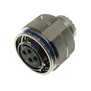 MIL-DTL-38999 Series III Connector, D38999/26FC4SN Female Plug, No.13 Shell 4 Pin Crimp, Nickel, N Orientation