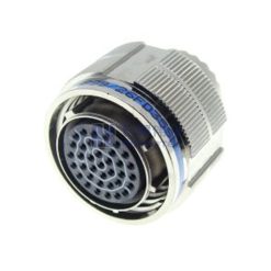 MIL-DTL-38999 Series III Connector, D38999/26FD35SN Male Plug, No.15 Shell 37 Pin Crimp, Nickel, N Orientation