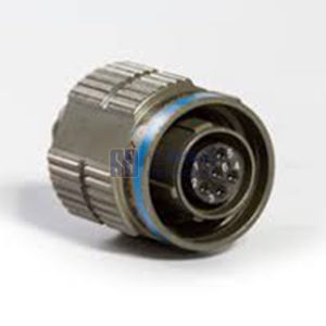 MIL-DTL-38999 Series III Connector, D38999/26WB98PN Male Plug, No.11 Shell 6 Pin Crimp, N Orientation