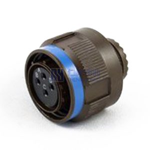 MIL-DTL-38999 Series III Connector, D38999/26WC4PN Male Plug, No.13 Shell 4 Pin Crimp, N Orientation