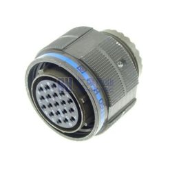 MIL-DTL-38999 Series III Connector, D38999/26WD19PN Male Plug, No.15 Shell 19 Pin Crimp, N Orientation