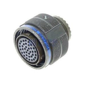 MIL-DTL-38999 Series III Connector, D38999/26WD35SN Female Plug, No.15 Shell 37 Pin Crimp, N Orientation