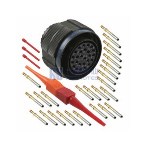 MIL-DTL-38999 Series III Connector, D38999/26WE26PN Male Plug, No.17 Shell 26 Pin Crimp, N Orientation