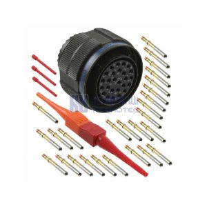 MIL-DTL-38999 Series III Connector, D38999/26WE26SN Female Plug, No.17 Shell 26 Pin Crimp, N Orientation