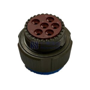 MIL-DTL-38999 Series III Connector, D38999/26WE6PN Male Plug, No.17 Shell 6 Pin Crimp, N Orientation