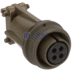 Threaded MS3106E-10S-2S Femal Straight Plug, No14 Shell 4Pin Soleder Cup Connector