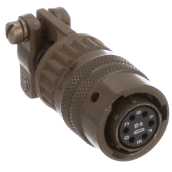 MIL-DTL-26482 MS3116F-10-6S Female Straight Plug, No.10 Shell 6Pin, PT06E-10-6S-SR