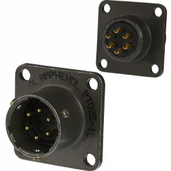 MIL-DTL-26482 MS3112E-10-6P Male Box Mounting Receptacle, No.10 Shell 6Pin, PT02E-10-6P