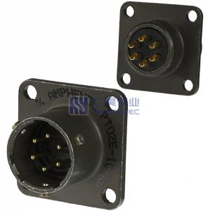 MIL-DTL-26482 MS3112E-10-6P Male Box Mounting Receptacle, No.10 Shell 6Pin, PT02E-10-6P