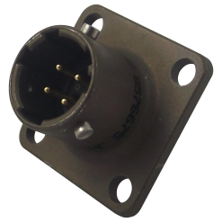 MIL-DTL-26482 MS3112E-8-4P Male Box Mounting Receptacle, No.8 Shell 4Pin, PT02E-8-4P