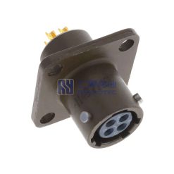 MIL-DTL-26482 MS3112E-8-4S Female Box Mounting Receptacle, No.8 Shell 4Pin, PT02E-8-4S