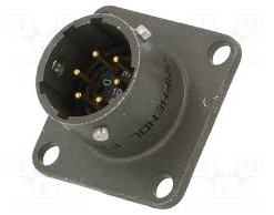 MIL-DTL-26482 MS3112E-10-6P Male Box Mounting Receptacle, No.10 Shell 6Pin, PT02E-10-6P