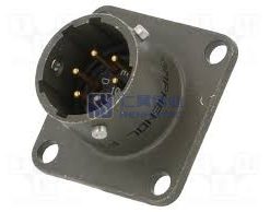 MIL-DTL-26482 MS3112E-10-6P Male Box Mounting Receptacle, No.10 Shell 6Pin, PT02E-10-6P