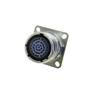 MIL-DTL-38999 Series III Connector, D38999/20FD35PN Male Square Flange Receptacle, No.15 Shell 37 Pin Crimp, Nickel, N
