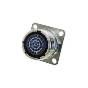 MIL-DTL-38999 Series III Connector, D38999/20FD35SN Female Square Flange Receptacle, No.15 Shell 13 Pin Crimp, Nickel,