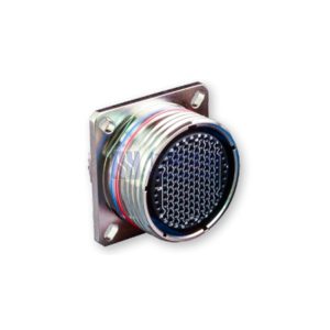 MIL-DTL-38999 Series III Connector, D38999/20WE35SN Female Square Flange Receptacle, No.17 Shell 55 Pin Crimp, N Orien