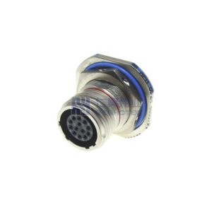 MIL-DTL-38999 Series III Connector, D38999/24FB35SN Female Receptacle, No.11 Shell 13 Pin Crimp, Nickel, N Orientation