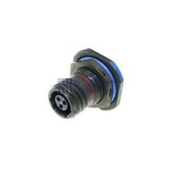 MIL-DTL-38999 Series III Connector, D38999/24WA98PN Male Receptacle, No.9 Shell 3 Pin Crimp, N Orientation