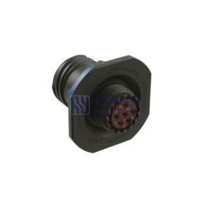 MIL-DTL-38999 Series III Connector, D38999/24WB98PN Male Receptacle, No.11 Shell 6 Pin Crimp, N Orientation