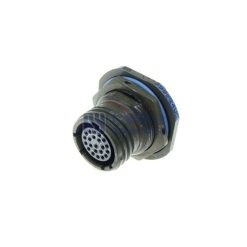 MIL-DTL-38999 Series III Connector, D38999/24WC35SN Female Receptacle, No.13 Shell 22 Pin Crimp, N Orientation