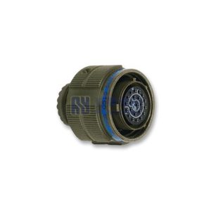MIL-DTL-38999 Series III Connector, D38999/26FC35SN Male Plug, No.13 Shell 22 Pin Crimp, Nickel, N Orientation