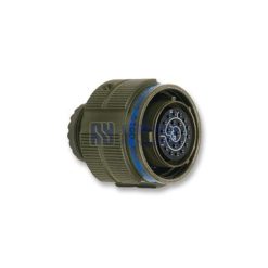 MIL-DTL-38999 Series III Connector, D38999/26WC35PN Male Plug, No.13 Shell 22 Pin Crimp, N Orientation