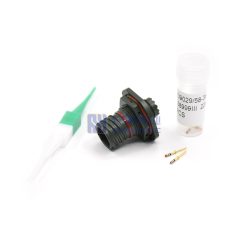 Alternative view of D38999/24WA35PN MIL-DTL-38999 Series III Socket, 9-35, Olive Drab Cadmium, Panel Mount