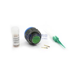 Alternative view of D38999/26WD35PN MIL-DTL-38999 Series III Straight Plug, 15-35, Olive Drab Cadmium Finish, Cable Mount