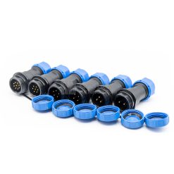 Alternative view of SP1711 Connector IP68 Waterproof Male 2-10 Pin Solder Socket In-line Cable Connector