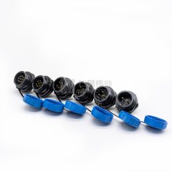 SP1712 Connector IP68 Waterproof Male 2-10 Pin Solder Socket Rear-nut Mount