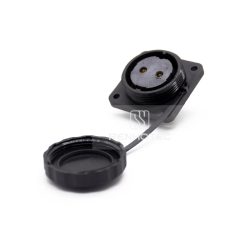 SP2914 Connector IP68 Waterproof Female 2-35 Pin Socket Rear-nut Mount 4 Hole Flange